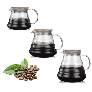 

Glass Cloud Shaped Coffee Pot Kettle Heat Resistant Teapot Reusable Coffeepot Coffeemaker Funnel Utensils 360/600/800ML