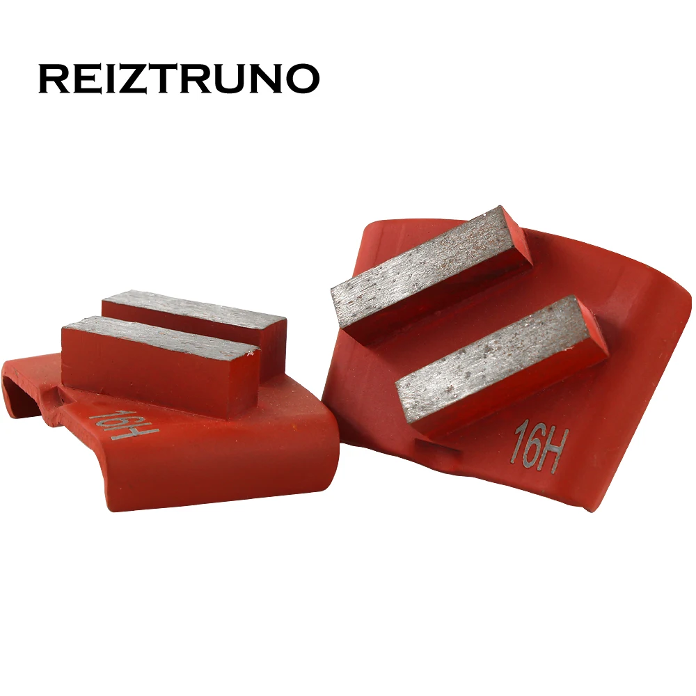 REIZTRUNO 1 piece Floor Grinding Tools with Two Bar Diamond segment,HTC EZ change,metal bond Floor Polishing Block