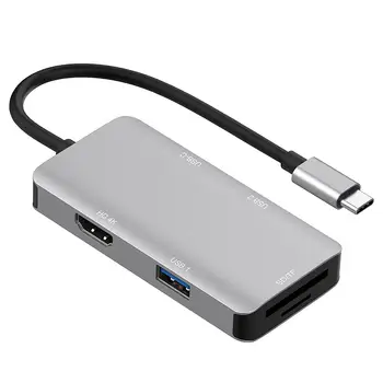 

Type C to 2 Port USB 3.0 Adapter HDMI PD Converter TF Card Reader HUB New and High Quality for Mobile Phone Laptops Projectors