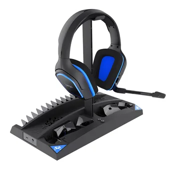 

Charging Base IPEGA Game Vertical Stand 6 in 1 Multifunctional Cooling Fan Headphone Holder Controller for PS4/PS4 Slim/PS4 PRO