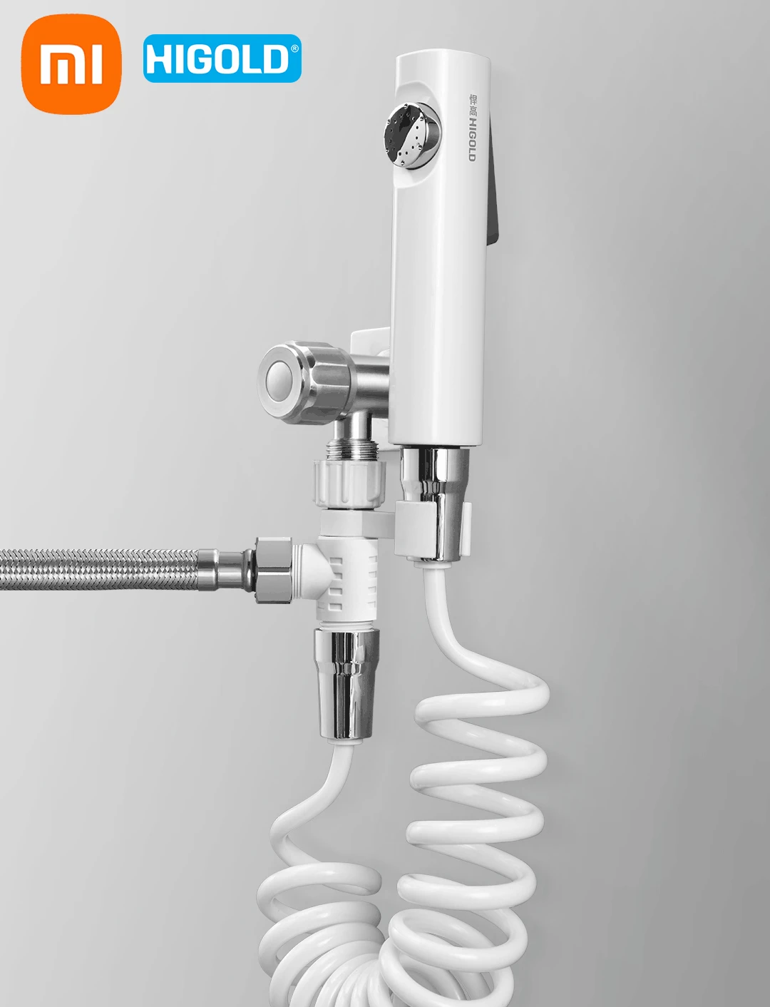 xiaomi higold Handheld bidet sprayer set for toilet Stainless Steel Hand faucet gun for Bathroom hand shower head self cleaning