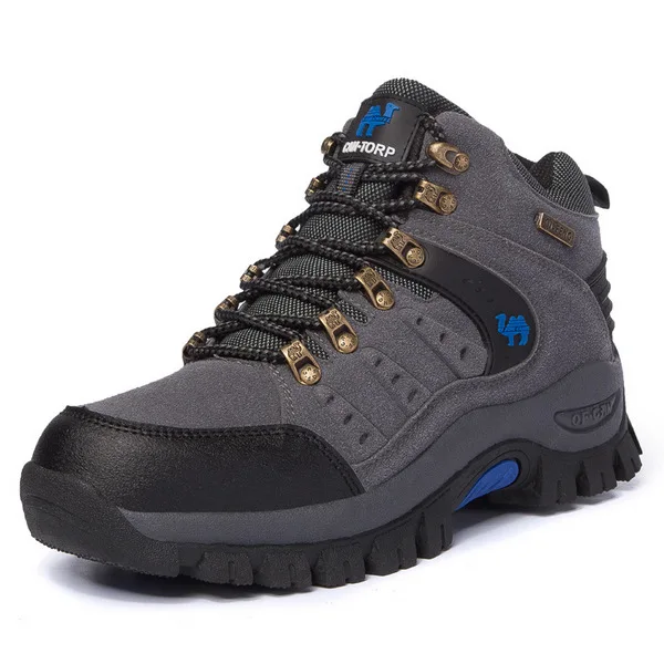 2021 Couples Outdoor Mountain Desert Climbing shoes. Men Women Ankle Hiking Boots, Plus Size Fashion Classic Trekking Footwear 809 Grey