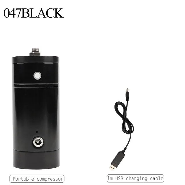 047 BLACK Onnfang Аэрограф портативный беспроводной компрессор Spary пистолет используется для макияжа искусства тела Торт Модель автомобиля разлива воды распылитель аэрограф - Цвет: 047 BLACK