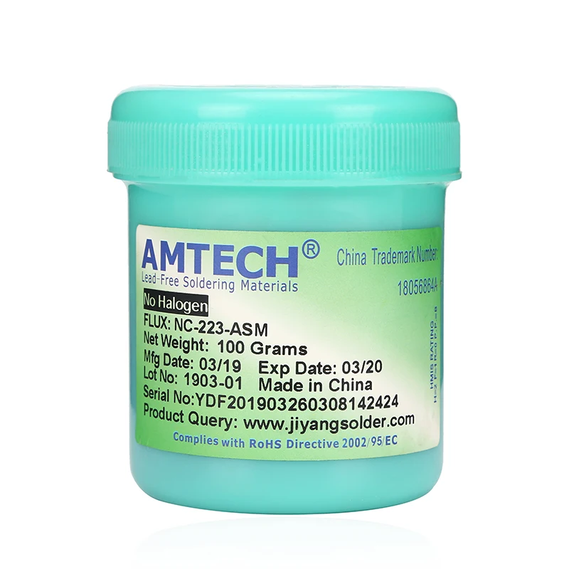 AMTECH NC-223-asm 100G original Flux Solder paste iexturder  liquid flux for soldering  223 wholesale welding fluxes