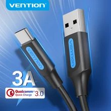 Vention USB Type C Câble pour Huawei Samsung 3A Charge Rapide 3.0 USB C Rapide Fil De Charge pour Xiaomi 10 Pro USB Type-c Câble de Données