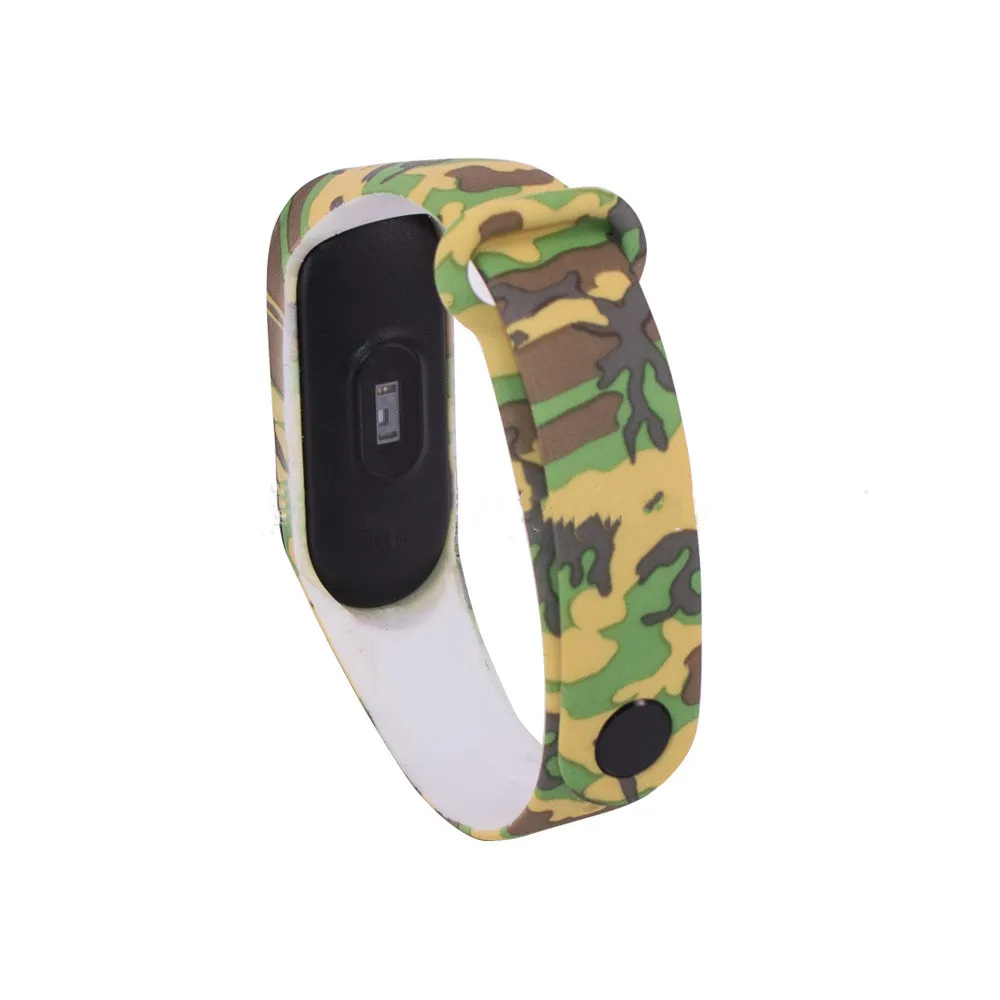 Камуфляжный ремешок для Xiaomi Mi Band 3 4 Smart аксессуары band M4 M3 smart Band|Смарт-аксессуары| |
