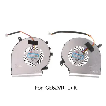

1Pair 4Pin Replaced Cooler Cooling Fan Radiator for MSI GE62VR GP62MVR GL62M Laptop Notebook CPU GPU L+R