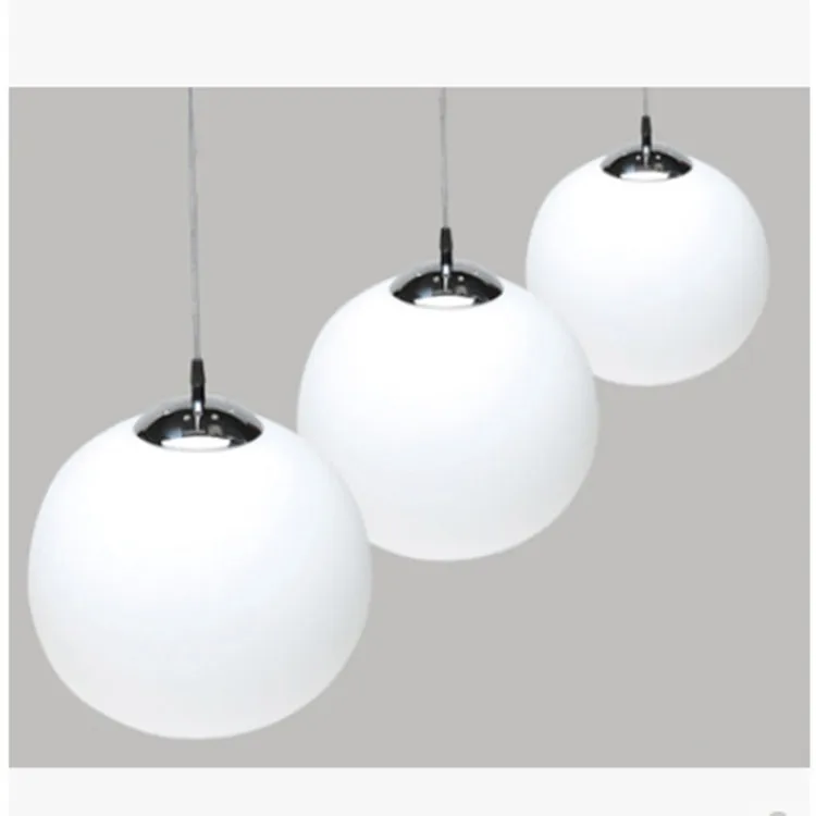 

Simple Single-head Milky White Glass Clothing Store round Spherical Chandelier Restaurant Foyer Bar Wedding Exhibition Taiwan Li