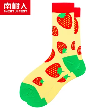 

nanjiren 10 pair women socks cotton funny crew socks cartoon animal fruit dog women socks novelty gift middle socks 2E