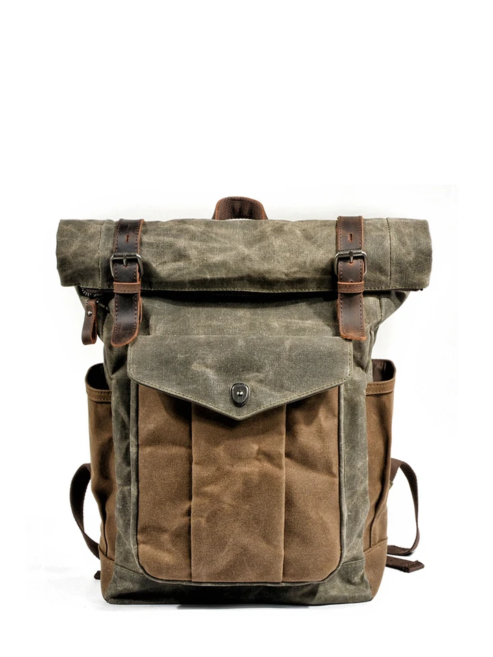 vintage canvas backpack