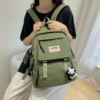 

Teen Bag Backpack Cute Nylon Waterproof 15.6 Girls Female Women Teenager for School Laptop 'S 2020 Travelling