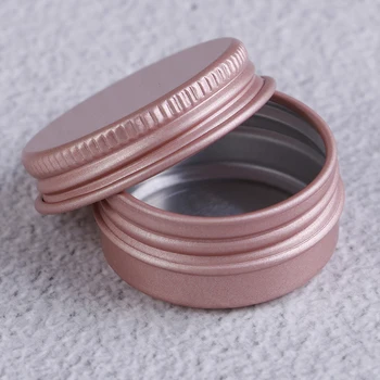 

10ps High Quality Eye cream hair conditioner Tin Cosmetic Metal 10g Pink Empty Aluminum Pot Jars Cosmetic Containers With Lid