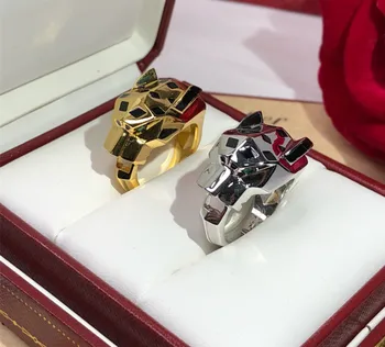 

Hot Brand Fashion Panthere Jewelry For Women leopard Rings gold Party Rings panther counple love ring accessories
