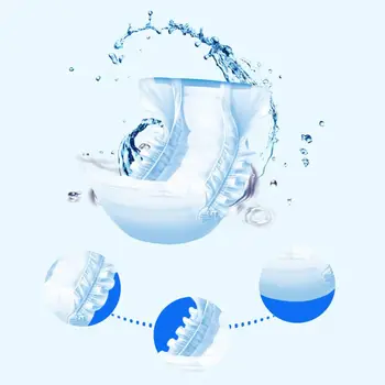 

36pcs Disposable Adult Diapers U Shape Breathable Strong Absorbent Underwear E65F