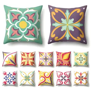 

Pillow Case 45*45 Pretty Flower Print Pillowcases Throw Pillow Cases Pillow Cover Decorative Pillows Cushion Cover Body Pillow