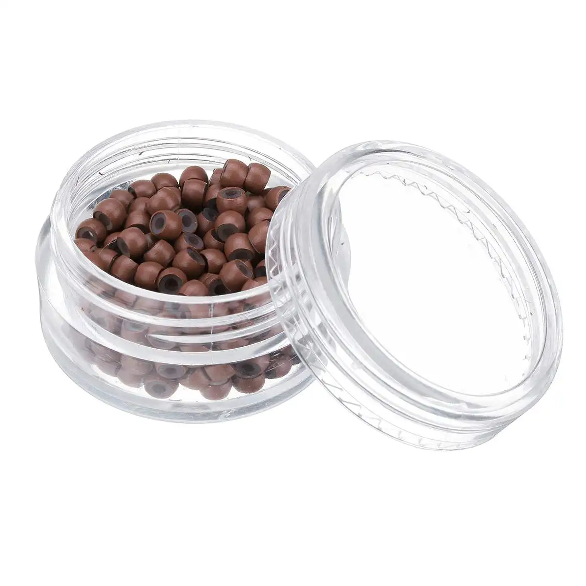 200 шт 3 мм Силиконовые Nanos бусины кольца для наращивания волос Инструменты 200/400/600/800/1000 - Цвет: A
