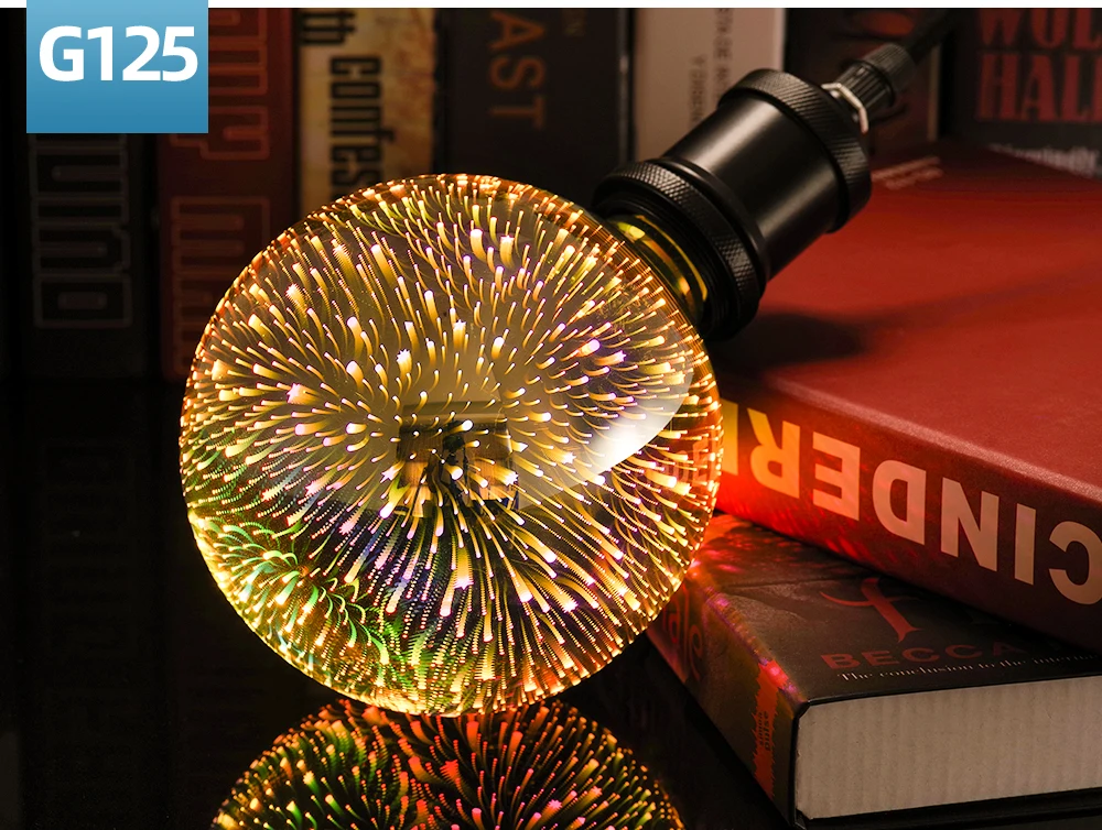 LUCKYLED светодиодный лампы E27 A60 ST64 G80 G95 G125 3D украшения лампы AC 90-265V Ретро светильник лампа праздничный светильник s, стилизованные под языки пламени Новинка
