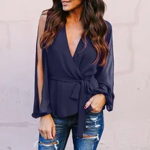 *#Best Price Womens Long Sleeve Casual Bow V Neck Loose Blouse Top Work Shirts Chiffon blouses Tops New Women Sexy V Neck Blouse 11.20 *#Best Price Womens Long Sleeve Casual Bow V Neck Loose Blouse Top Work Shirts Chiffon blouses Tops New Women Sexy V Neck Blouse 11.20