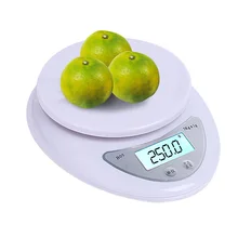 Электронный цифровой кухонный для еды весы 5000 г/1 г Цифровой пищевой Диеты Весы светодиодный электронные весы