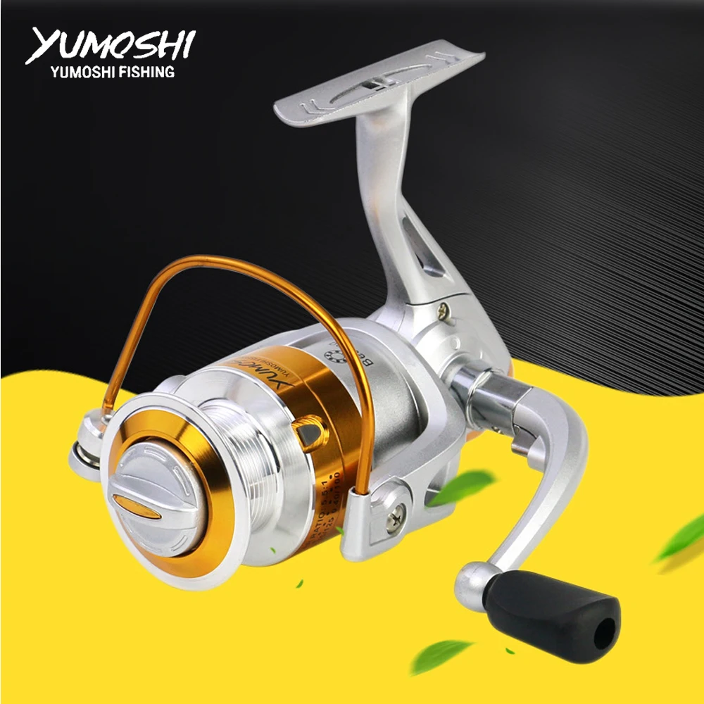 Yumoshi брендовая Рыболовная катушка для морской рыбалки с нахлыстом серебристая