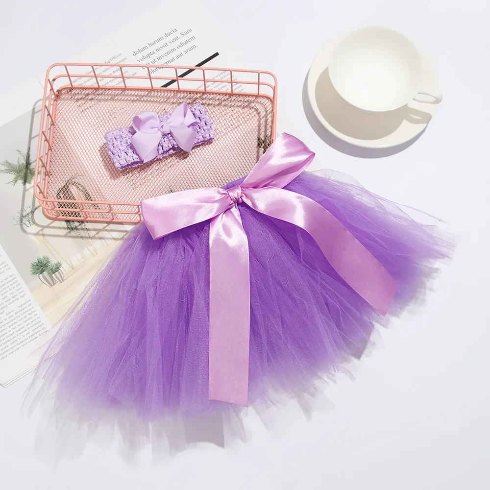Infant Suit Headband Set Clothing Baby Girl Summer Dress Cute Princess Newborn Outfit Costume Photography Props Accessories