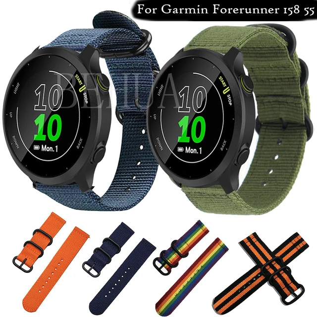 Bracelet de montre en Nylon, pour Garmin Forerunner 158 55 645 245