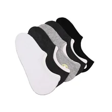 Yiwu Cotton Knitting Machine No Show Anti-sweat Pure Color Deodorant Low Cut Socks Men