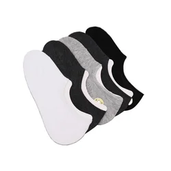 Yiwu Cotton Knitting Machine No Show Anti-sweat Pure Color Deodorant Low Cut Socks Men