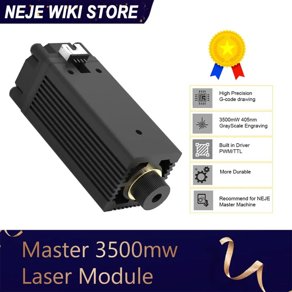Лазерный модуль NEJE Master 3 5 Вт нм TTL сине фиолетовый лазерная трубка детали лазерной