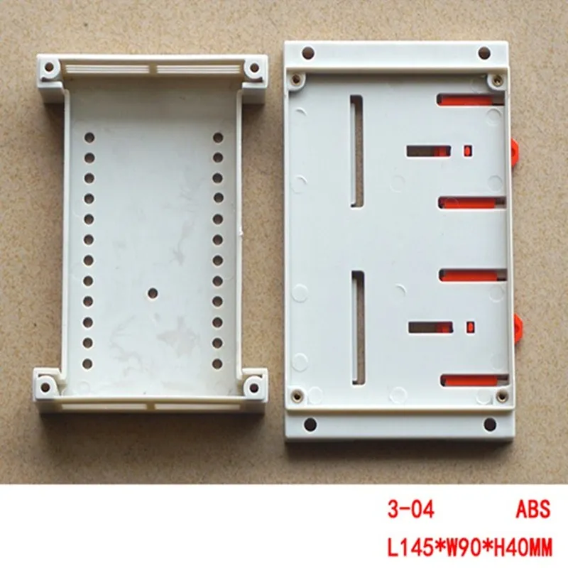 Din rail type plastic enclosure Instrumentation case Wiring box PLC industrial control box 2