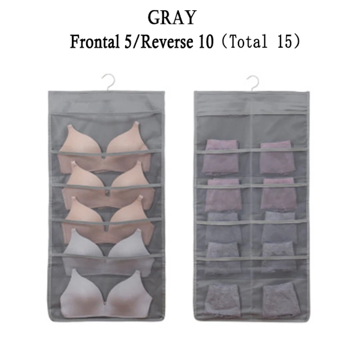 Double Sided Wall Door Closet Hanging Storage Bag Organizer Pouch Oxford Cloth Hanging Bag QP2