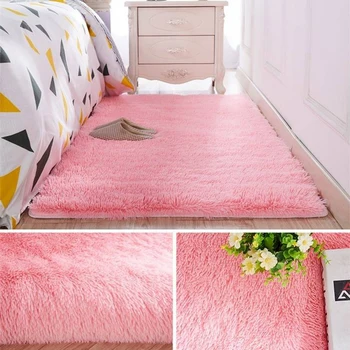

ZDAAZV Thick Faux Fur Carpet for Living Room Plush Rug Child Bedroom Fluffy Bedside Home Decor Area Rugs Soft Velvet Mat