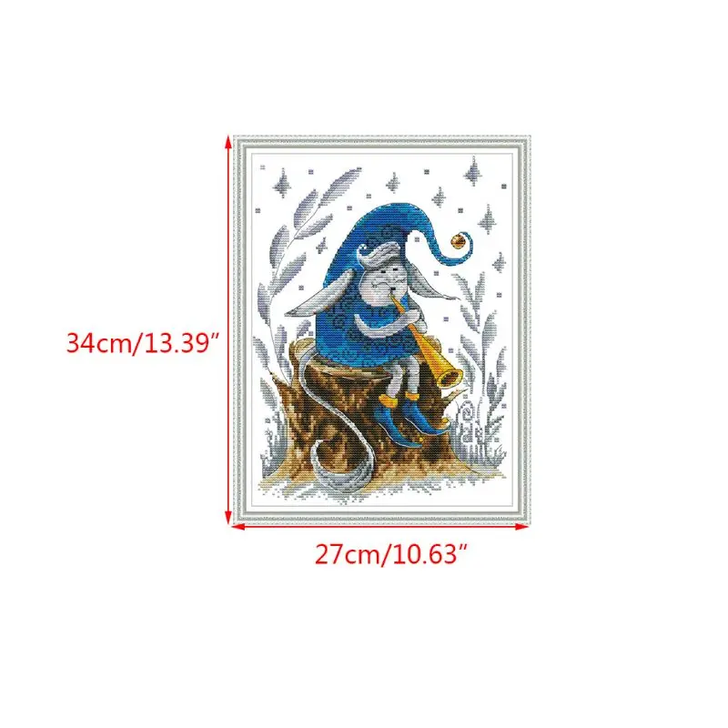 Elf DIY Handmade Needlework Counted 14CT Printed Cross Stitch Embroidery Kit Set Q6PE