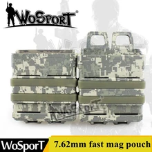 Страйкбол 7,62 Быстрый Маг Открытый Molle винтовка маг мешок Тактический Подсумок набор AK M4 пистолет журнал военная сумка кобура Набор