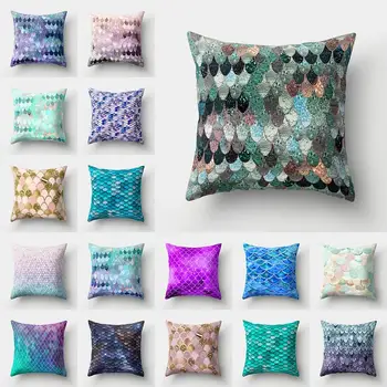 

18" Printing Pillow Case Simple Creative Pattern Sofa Bedroom Seat Soft Cushion Cover Square Fashion Home Decor Pillowcase