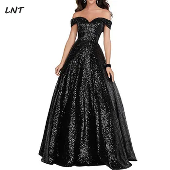 

Off Shoulder Long Sequin Evening Gowns Long Formal Pageant Dresses Party
