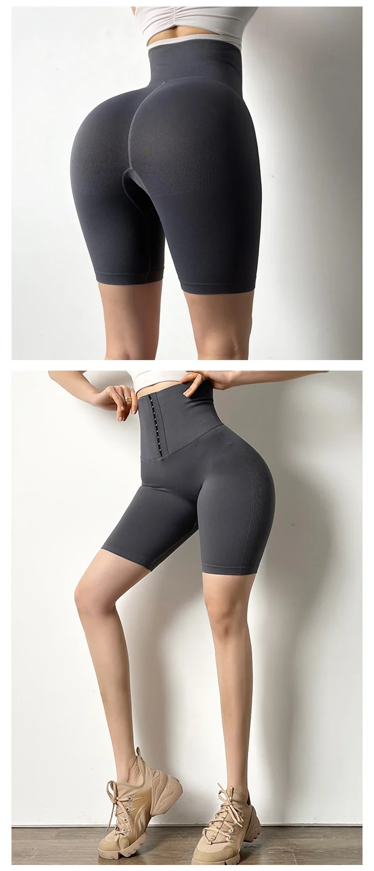 Women Adjustable Sport Leggings High Waist Shape Up Yoga Shorts Waistband Shaper Tummy Control Running Fitness Legging Gym Tight mens swim shorts