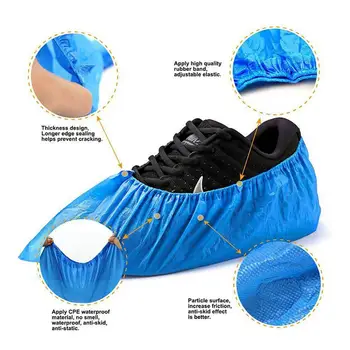 

High-quality Dustproof Disposable Non-slip Shoe Cover For Children Adult Students Non-woven Household Foot Cover