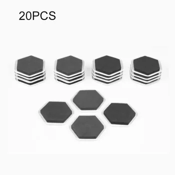 

20pcs Reusable Hard Plastic Sliders 65MM, Furniture Moving Pads, For Carpet