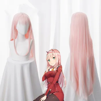 

Zero Two Cosplay Wig Anime DARLING in the FRANXX Cosplay Wig Pink Synthetic Hair 02 DARLING in the FRANXX Hair Women
