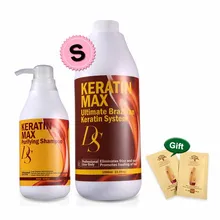 Бразильский Кератиновый Уход за волосами,, 8% формалин, 1000 мл, выпрямляющий, крепкий стиль волос+ 500 мл, очищающий шампунь