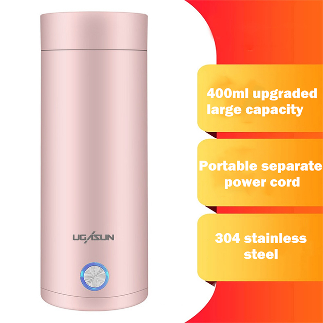 Electric Kettle Portable Water Boiler Heating Coffee Tea Kettle 3in1 Thermal Cup Keep Warm Kitchen Appliance Water Bottle