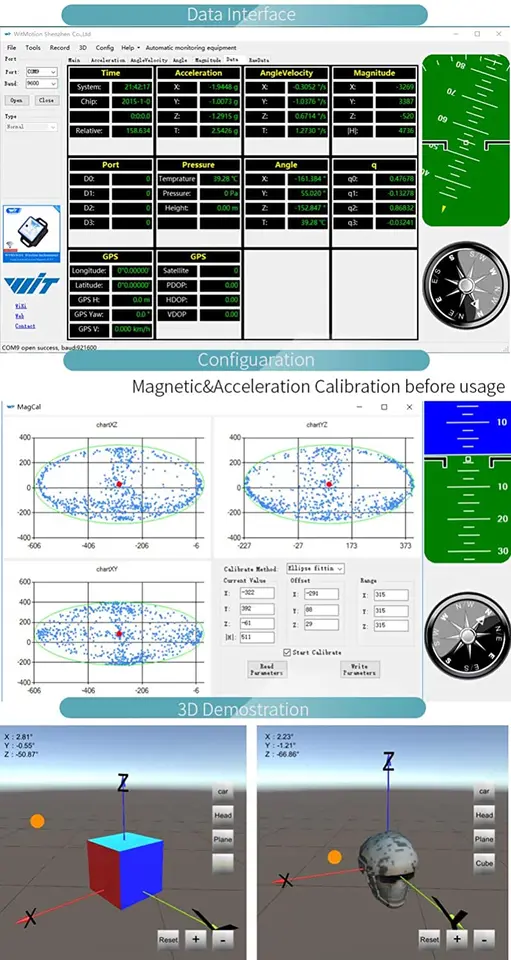 Magnetometro giroscopio MPU9250 Modulo Offerta Android App +-16g WT901BLECL Bluetooth 5.0 50m IMU a basso consumo Sensore di inclinometro a 9 assi Angolo a 3 assi di inclinazione Accelerometro Magnetometro giroscopio MPU9250 Modulo Offerta Android App +-16g WT901BLECL Bluetooth 5.0 50m IMU a basso consumo Sensore di inclinometro a 9 assi Angolo a 3 assi di inclinazione Accelerometro