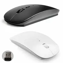 Ultra fino 1600 dpi usb óptico sem fio computador mouse 2.4g receptor escritório uso doméstico mouse para apple mac computador portátil ratos(China)