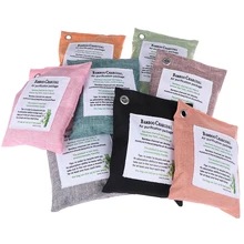 Очиститель запаха воздуха Натуральный Бамбуковый Уголь захватывает мешок натуральный воздух очищающий мешок аромат