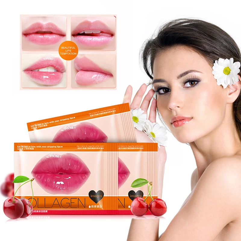 1 Pc Moisturizing Lip Mask Anti Ageing Wrinkle Collagen Lip Patch Pad Gel For Lip Skin Care TSLM2