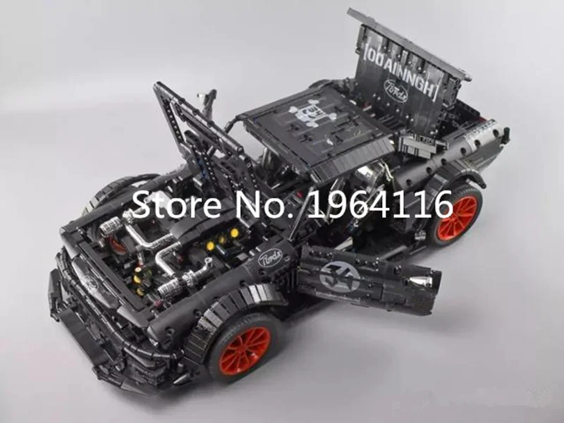 Новинка 23009 Technic серия Ford Mustang Hoonicorn RTR V2 модель автомобиля строительные блоки Совместимые 20102 классические MOC-22970 игрушки