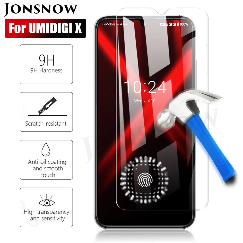 JONSNOW закаленное стекло для UMIDIGI X 6 35 дюймов BISON 3 дюйма 9H 2.5D защитная пленка