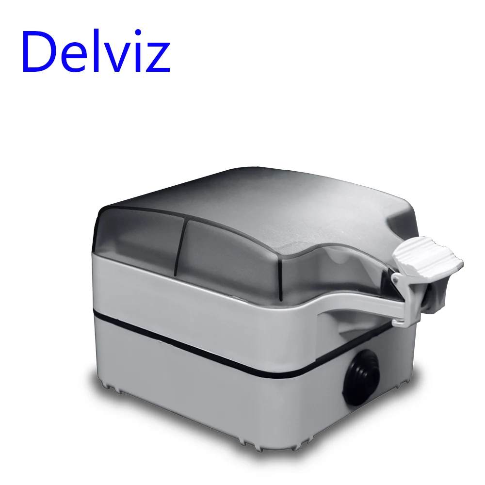 Delviz IP66 Waterproof Dustproof Box, With 16A EU Wall Socket Charging, External Installation Be locked, Outdoor Waterproof Box