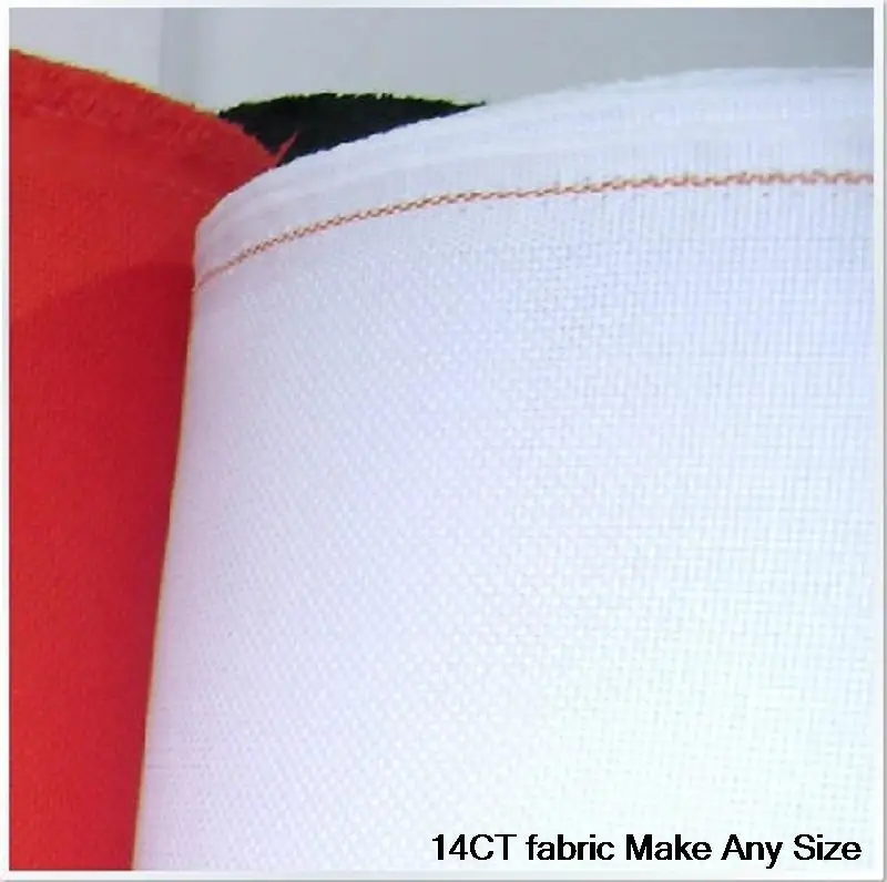 

9TH oneroom High Quality 100% Cotton 14CT Embroidery Cross Stitch Fabric Aida Cloth Canvas---Make Any Size